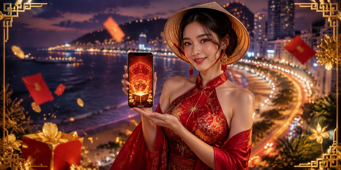 Bầu không khí lễ hội tại Vũng Tàu với phong bao đỏ may mắn trong dịp cá cược thể thao